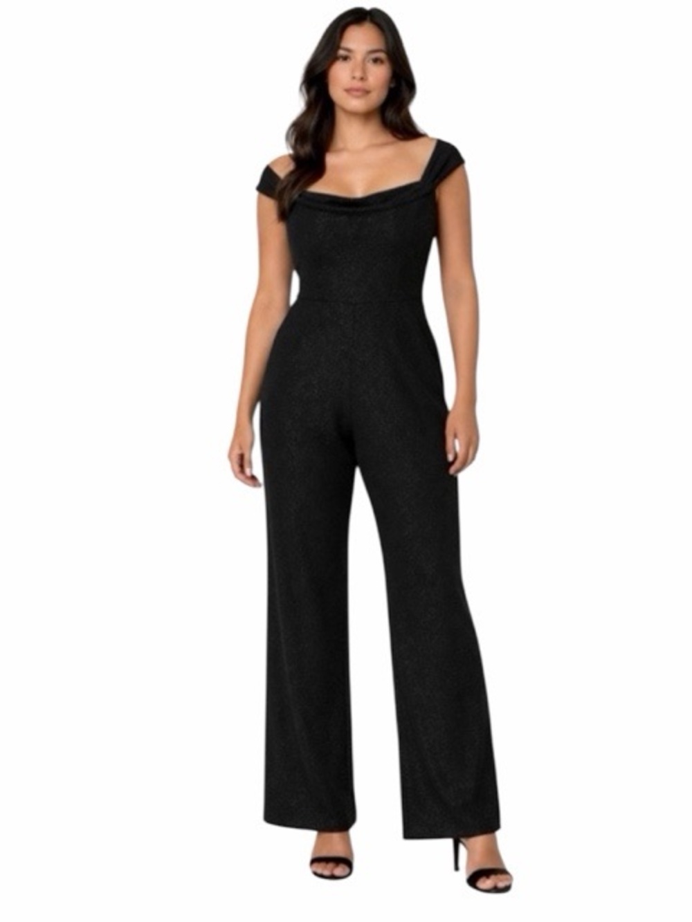 Akira Off The Shoulder Shimmer Jumpsuit‎